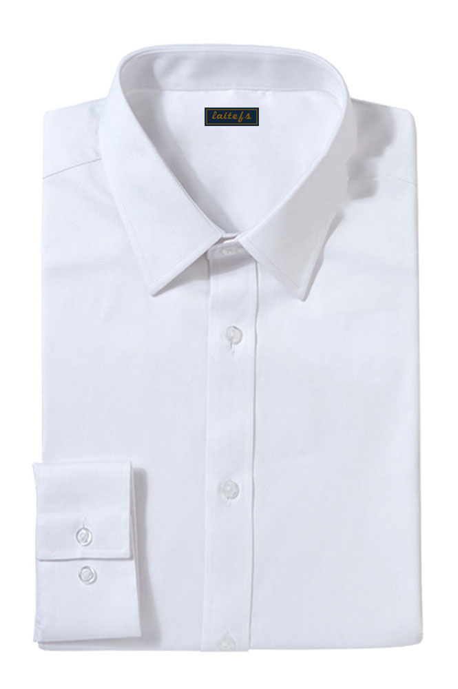 斜紋商務(wù)修身長(zhǎng)袖襯衫定制