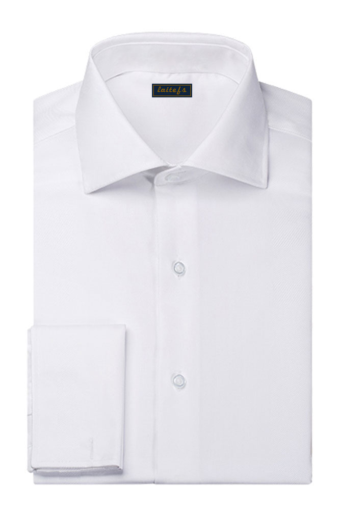 商務(wù)白色長(zhǎng)袖襯衫定制