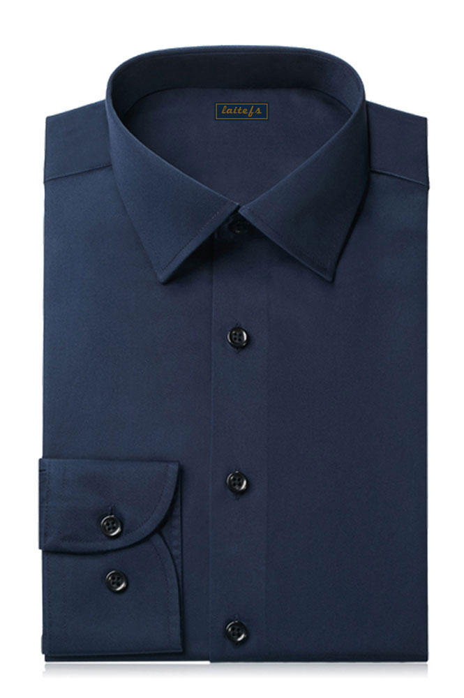 藏色商務正裝襯衫定制